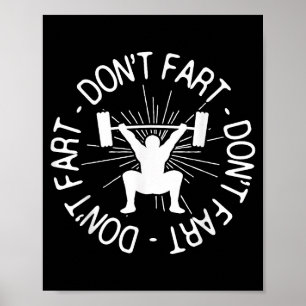 Dont Far Funny Fitness Gym Gift  Poster