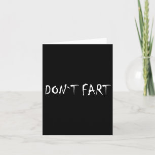 Dont Fart Bodybuilding Protein Fitness Weightlifti Card