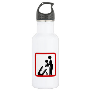 Don't Feed Baby To The Crocodile Zoo Sign 532 Ml Water Bottle