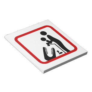Don't Feed Baby To The Crocodile Zoo Sign Notepad