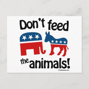 Don't Feed the Animals - Postcard