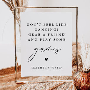 Don't Feel Like Dancing, Play Some Games Sign