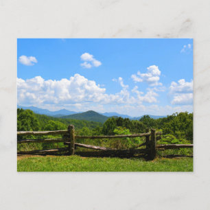 Don't Fence Me In - Blue Ridge Mountains Postcard