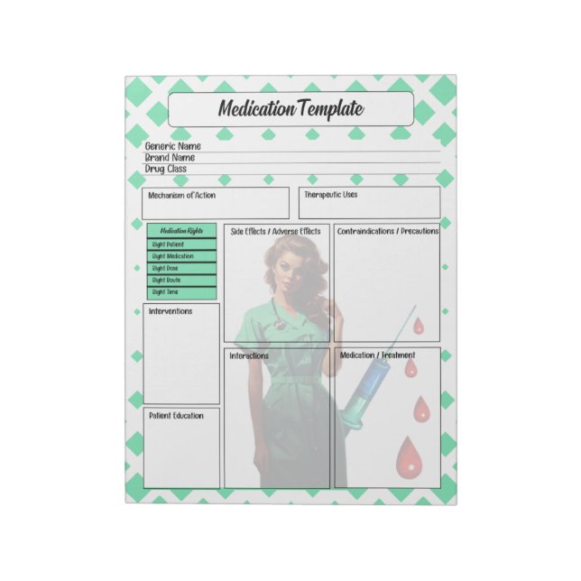 Don't Flatter Yourself _ Medication Template Notepad (Rotated)