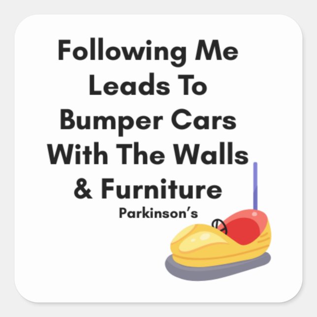Don't Follow Me - Bumper Cars Sticker (Front)