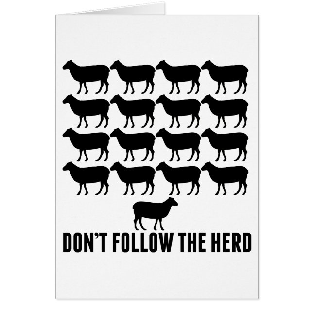 Don't Follow the Herd of Sheep - Be Yourself (Front)