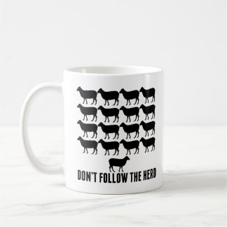 Don't Follow the Herd of Sheep Be Yourself Kids Coffee Mug