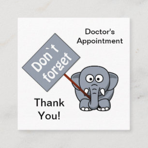 Don't Forget Appointment Card
