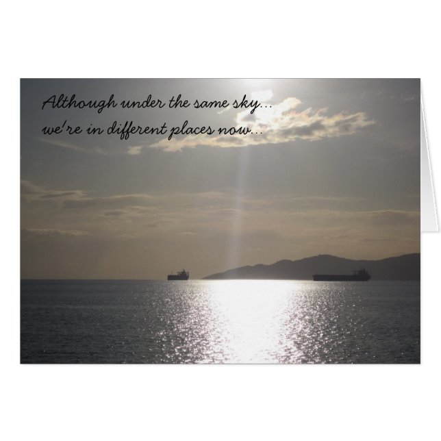 Don't Forget Me Card (Front Horizontal)