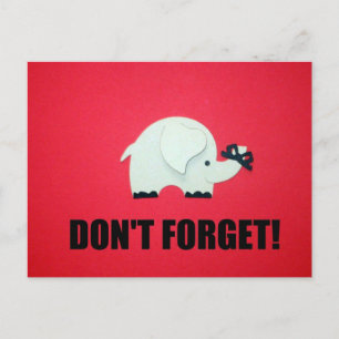 Don't forget! postcard