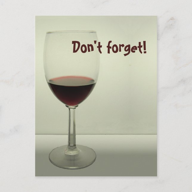 Don't Forget - Postcard (Front)