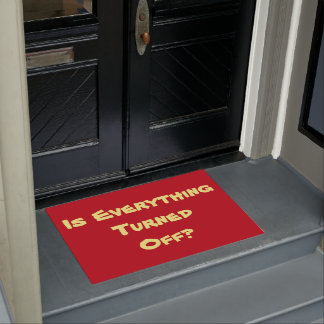 don't forget reminder slogan red original fun doormat