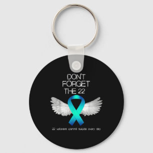 Dont Forget The 22 Veterans Ptsd Suicide Awareness Key Ring