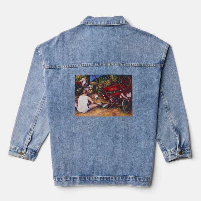 Don't Forget the Garlic, Budapest Denim Jacket (Back)