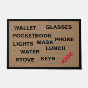 Don't Forget The Kids Doormat