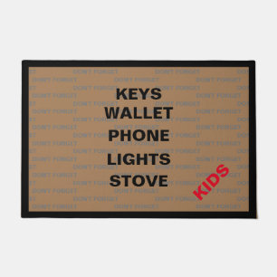 Don't Forget The Kids Doormat