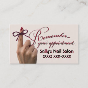 "don't forget to..." appointment cards