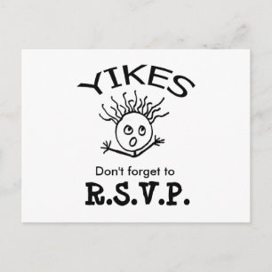 Don't forget to, R.S.V.P. Invitation Postcard