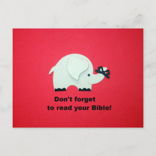 Don't forget to read your Bible! Postcard