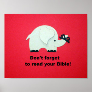 Don't forget to read your Bible! Poster