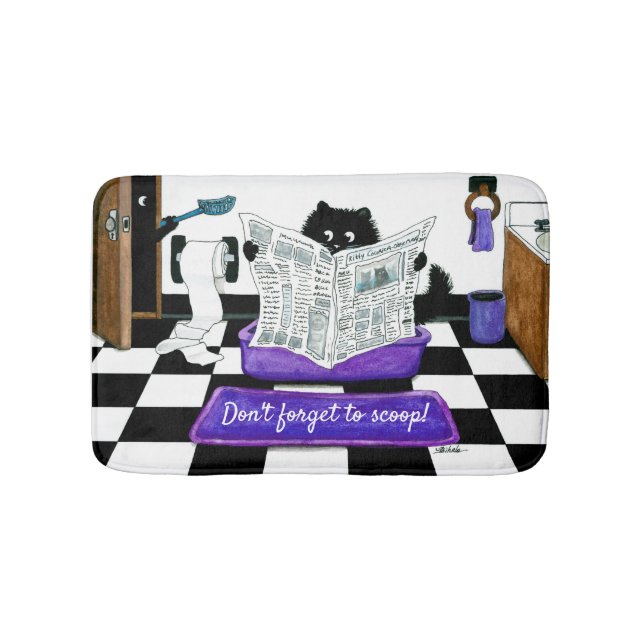Don't forget to scoop Cat Bath Mat by Bihrle (Front)
