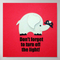Don't forget to turn off the light!