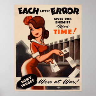 Don't Forget- We're at War! Poster