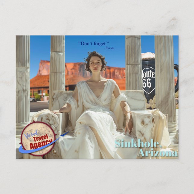 "Don't Forget Winona" Souvenir Post Card (Front)