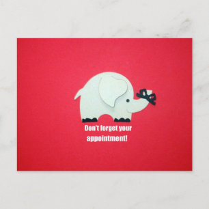 Don't forget your appointment! postcard