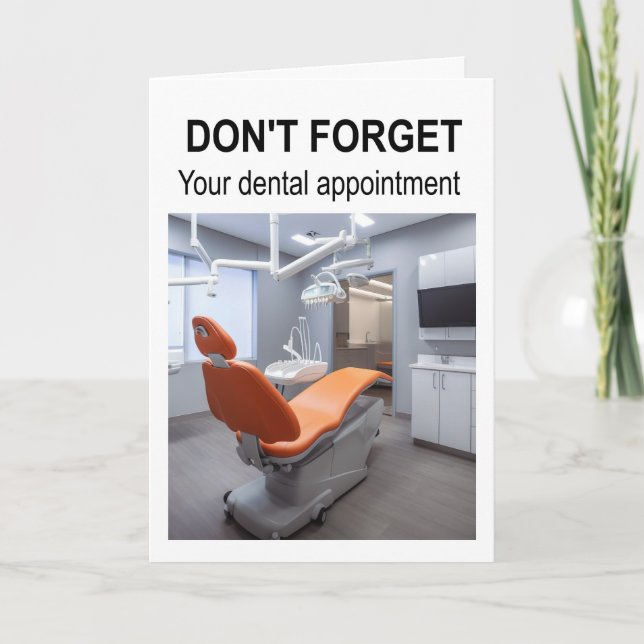 Don't forget your dental appointment. card (Front)