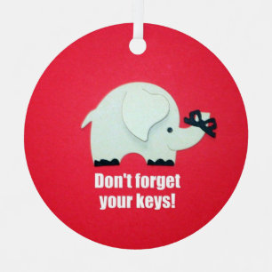 Don't forget your keys! metal tree decoration