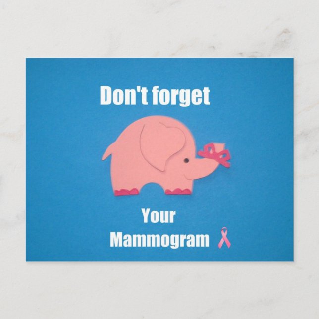 Don't forget your mammogram. postcard (Front)