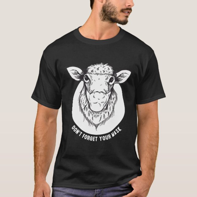 Don't Forget Your Mask Sheep Quarantine T-Shirt (Front)