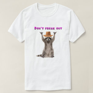 Don't Freak Out Racoon t-shirt   Men's T-Shirt