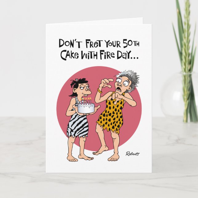 Don't Fret 50th Birthday Card (Front)