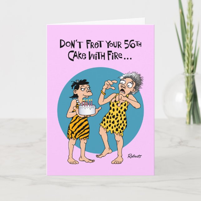 Don't Fret 56th Birthday Card (Front)