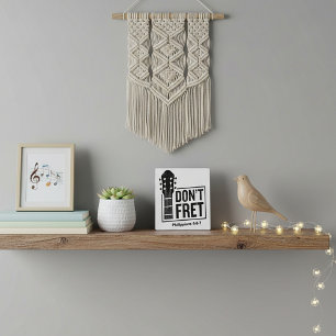 Don't fret (Philippians 4:6-7) Guitar  Plaque