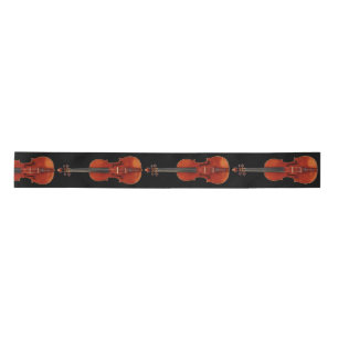 Don't Fret Wooden Violin Satin Ribbon