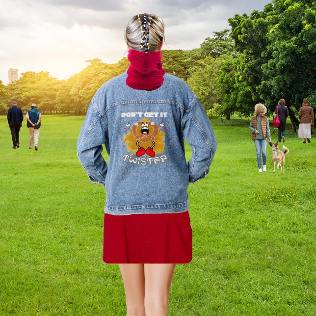 Don't Get It Twisted Angry Pretzel Denim Jacket (Creator Uploaded)