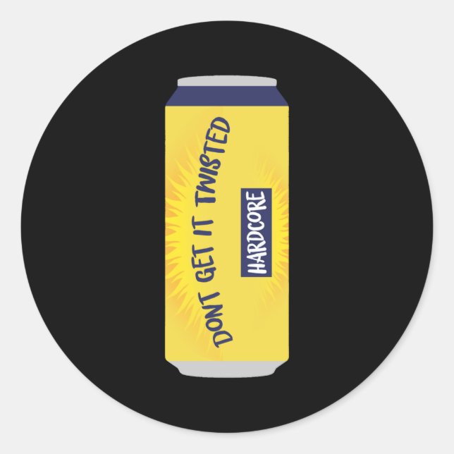 Dont Get It Twisted Tee Tea Meme Long Sleeve  Classic Round Sticker (Front)