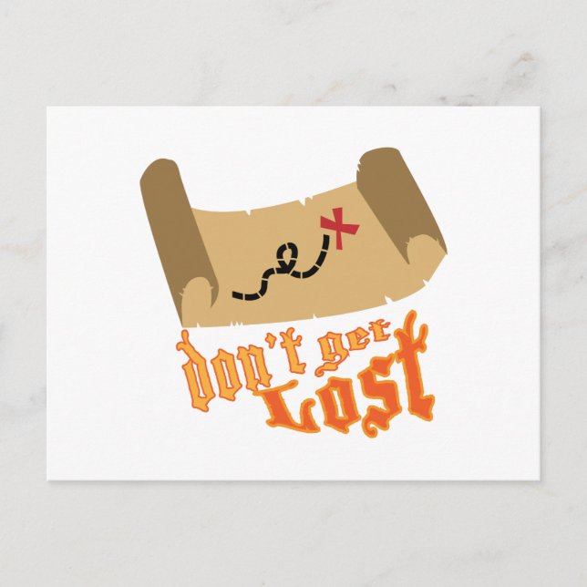 Dont Get Lost Postcard (Front)