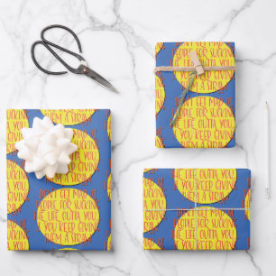 Don't Get Mad At People 12 Step Recovery Slogan Wrapping Paper Sheet
