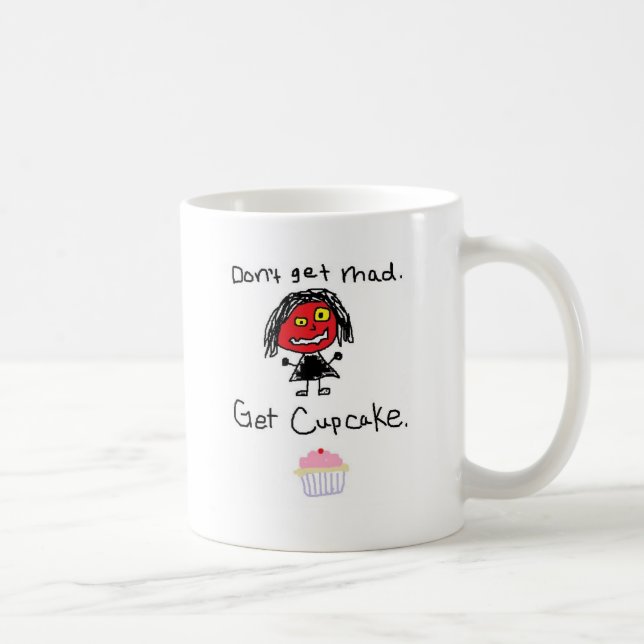 Don't Get Mad, Get Cupcake Coffee Mug (Right)