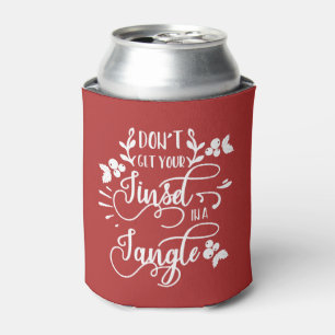dont get your tinsel in a tangle christmas can cooler