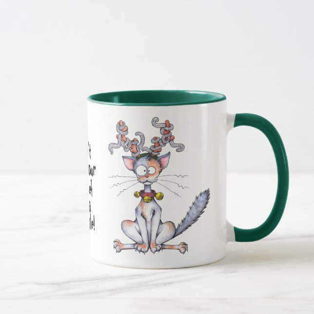 Don't get your tinsel in a tangle! mug (Right)