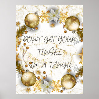 Don't Get Your Tinsel In A Tangle Poster