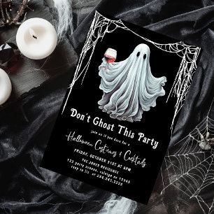 Dont Ghost This Party Adult Halloween Invitation