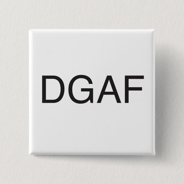 don't give a frak.ai 15 cm square badge (Front)