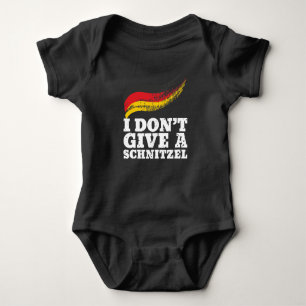 Dont Give Schnitzel German Flag Oktoberfest Baby Bodysuit