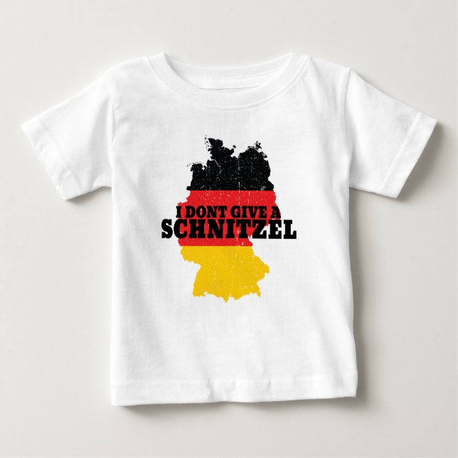 Dont Give Schnitzel Oktoberfest Germany Flag Baby T-Shirt (Front)